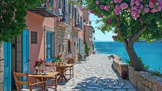 Sunny Coastal Village Bossa Nova 🌴 Chill Jazz Café Music by the Crystal Blue Sea
