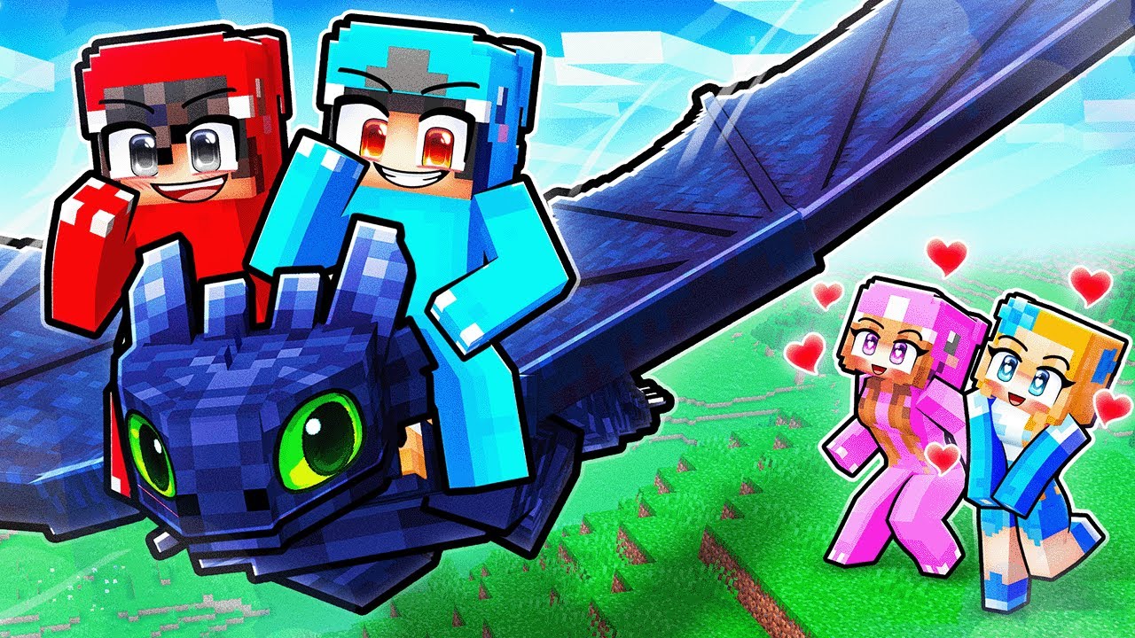 Omz and Roxy GIRLFRIENDS FELL in Love with DRAGON TRAINERS!