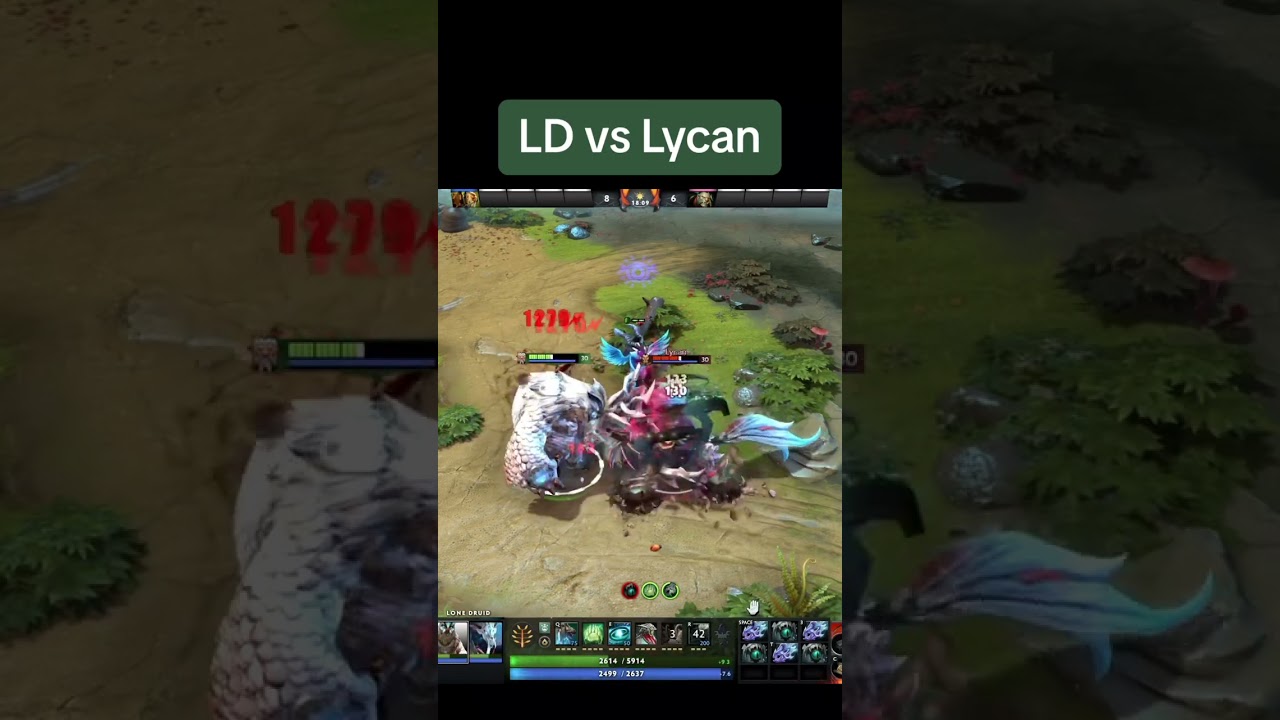 Lone Druid vs Lycan 