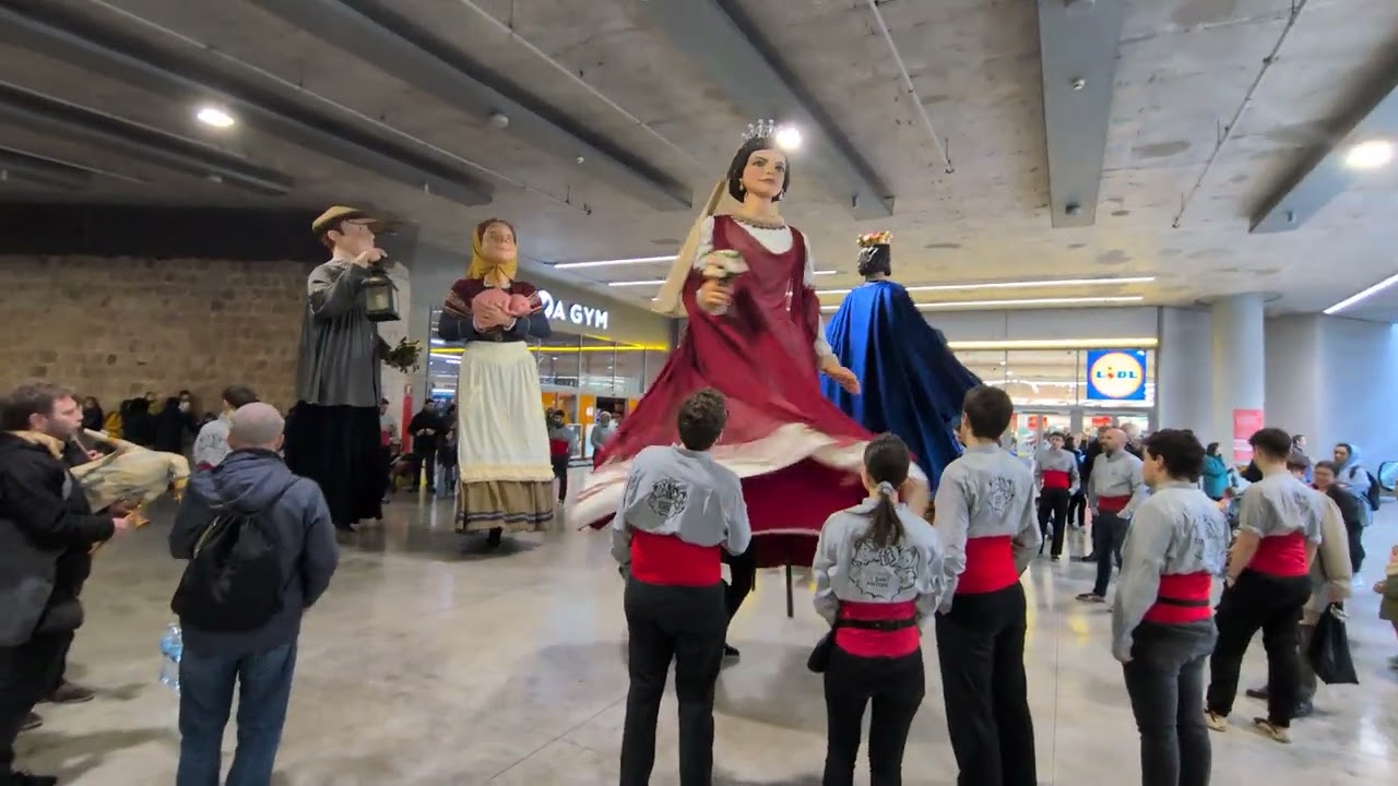 Els 4 gegants de sant Antoni de Barcelona 