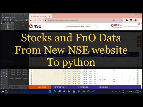 Import data from New #NSE INDIA website to Python | No cookies