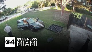 Palmetto Bay residents demand street safety after Corvette crashes into home