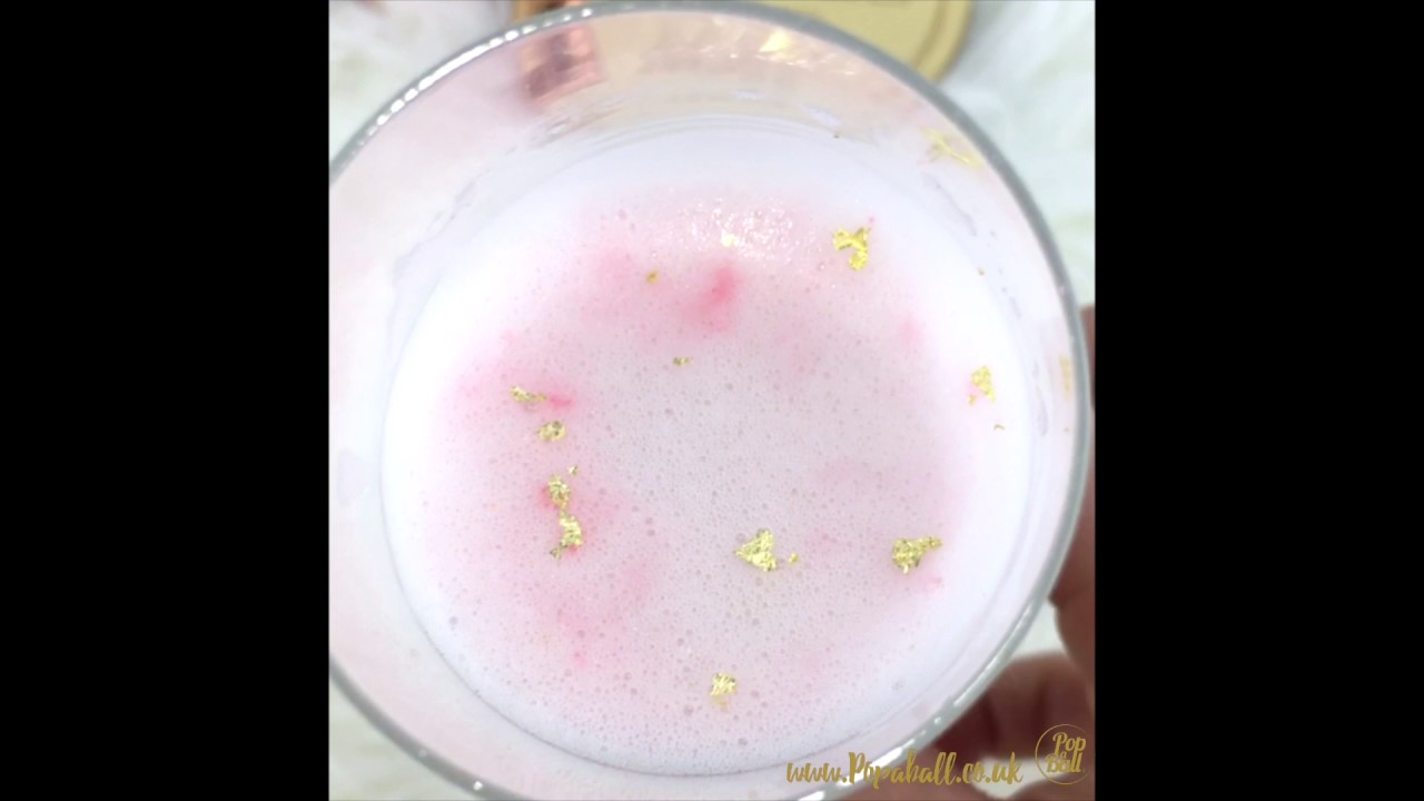 Shimmer for Prosecco bubbles top view