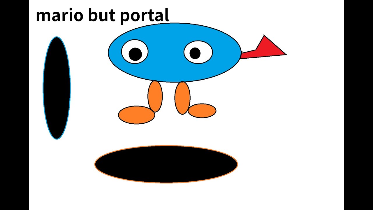 mario bros with a portal
