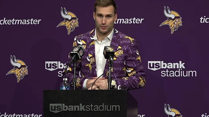 Vikings QB Kirk Cousins reacts after 39-36 win over Colts