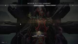 Warframe Nightmare Mission Extraction Bug