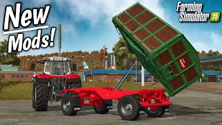 New Mods - Realistic Rudolph Trailer, Diamant 12, & Test Drive Tractors! | Farming Simulator 25