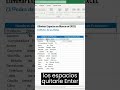 Cómo Eliminar ESPACIOS en BLANCO en Excel #shorts #exceltips