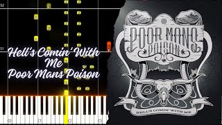 Hell's Comin' With Me | Poor Mans Poison PIANO TUTORIAL SHEET + MIDI