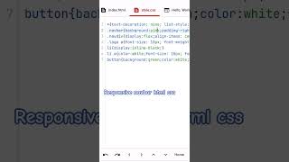 Responsive navbar html css#webdevelopement #webdesign