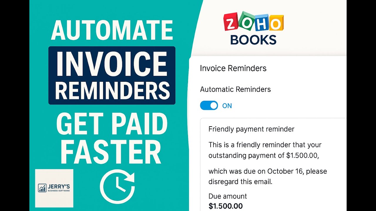 Automate Invoice Reminders in Zoho Books – Get Paid Faster! - YouTube