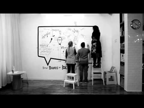 Video: IdeaPaint, Säännöllisten seinien kääntäminen aivoriihi-messimiin