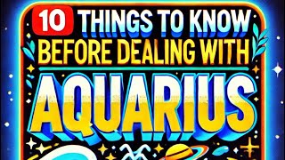 Famous 10 Things To Know Before Dealing With An Aquarius #TheZodiacGuy #zodiacsigns #astrology Wealth