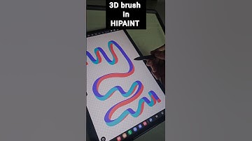 How to make 3D brush in #hipaint #hipaintanimation #3dart #procreate style #digitalart