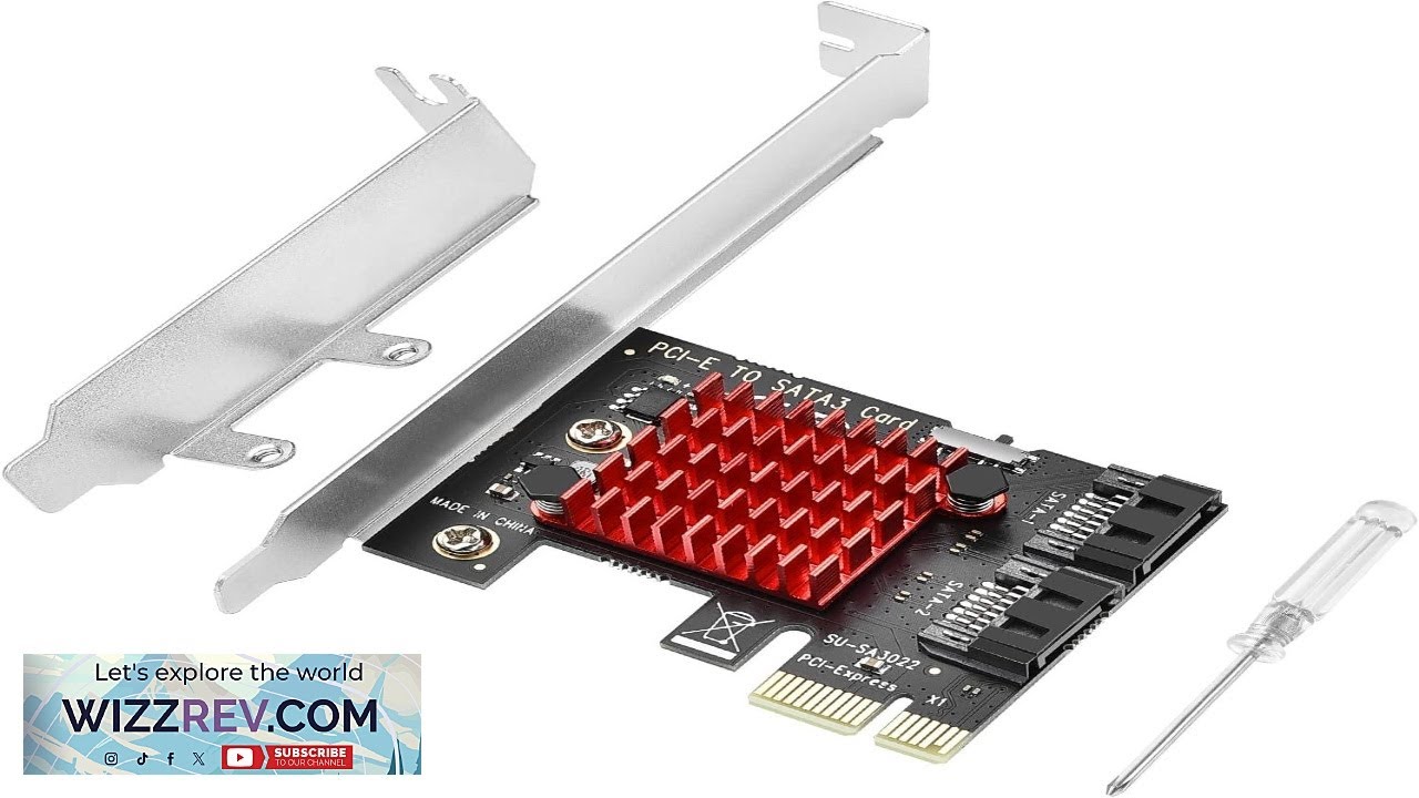 ELUTENG PCIE SATA Expansion Card 2 Port PCIE to SATA Card 6Gbps