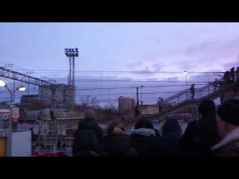 Выход к метро "Площадь Ильича" с электричек в час-пик