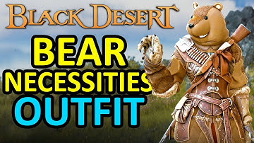 Bear Necessities Outfit Preview (Hunting Life Skill Costume for All Class) Black Desert Online (BDO)
