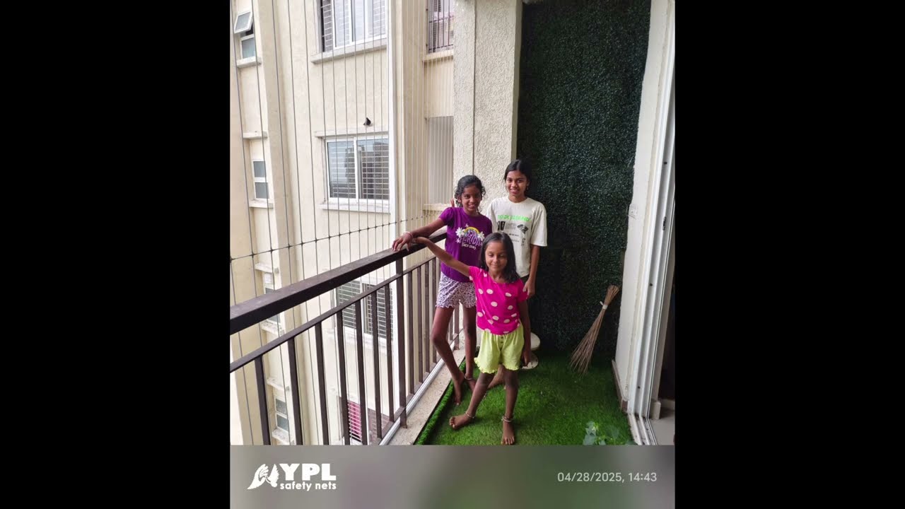 Invisible Grill for Balcony at TNHB 1500 Flats | Safe & Stylish Balcony Protection by YPL — YPL Safety Nets video thumbnail