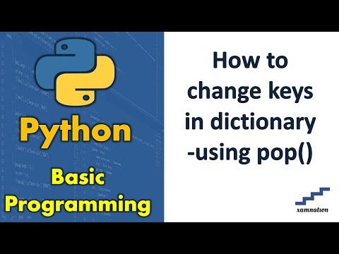 How to change keys in dictionary-using pop()