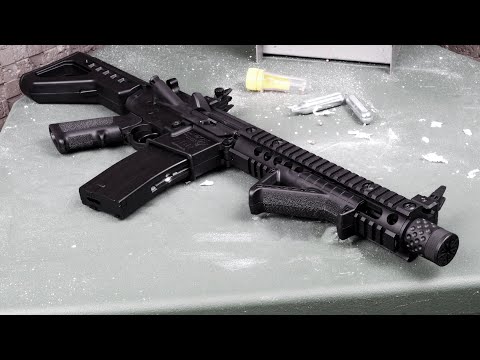 Пневматична гвинтівка Crosman DPMS SBR Full Auto Coyote, видео 1