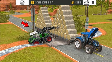 Making Lots Of Role Bales With Multiplayer In Fs18 | Fs18 Multiplayer Gameplay | Timelapse 