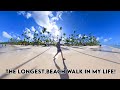 The longest beach walk in my life! Punta Cana Bavaro beach walk.