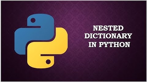 Nested Dictionary in Python