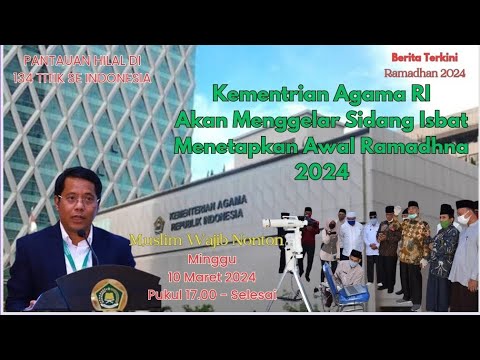 sidang isbat awal ramadhan 1445 hijriyah digelar kemenag pada 10 maret 2024