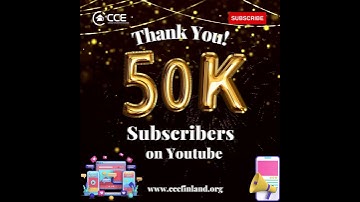 50k Subscribers on Youtube