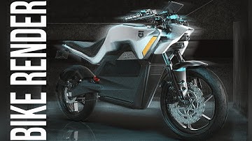 Concept Motorcycle 3D Modeling & Rendering | SketchUp + Keyshot