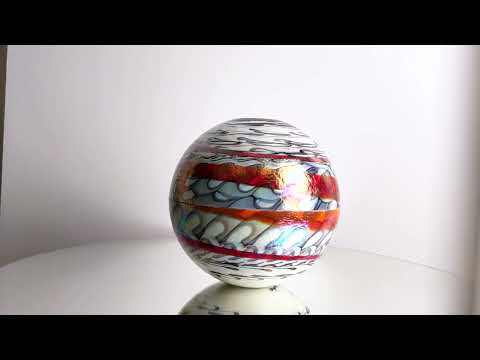 ZAIRE venetian glass vase round shape video