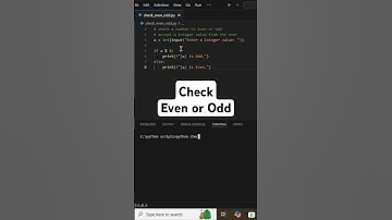 check even or odd number in python💡 #python #pythonforbeginners #pythonprogramming #coding #evenodd