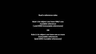 Famous Rust's key Reference Rules | Rust References Profile