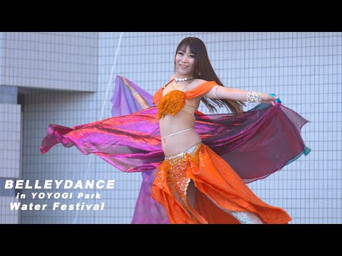 美麗なベリーダンス舞姫さん、代々木のカンボジア水祭り2024 Bon Om