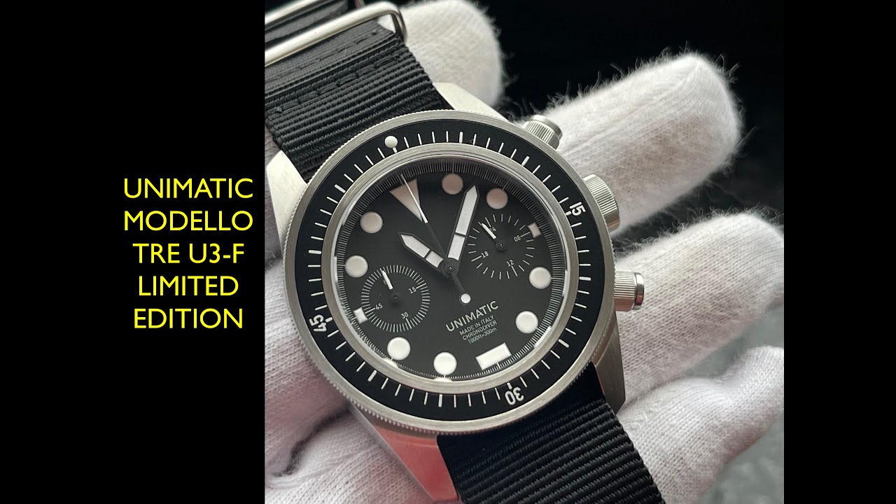 Unimatic Modello Tre U3-F Limited Edition Made in Italy Watch | Review  Valjoux Relogios