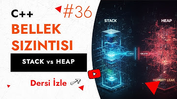 C++ Bellek Sızıntısı Nasıl Oluşur? | Stack ve Heap Kavramları | Temel C++ Ders #36