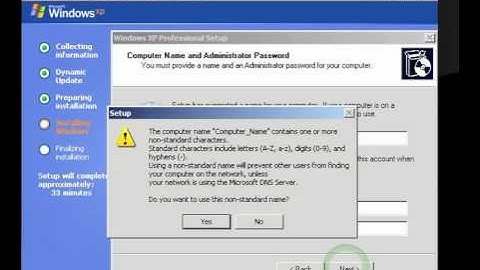 installing win xp - part 2 -  Comptia A+ Certification exam preparation
