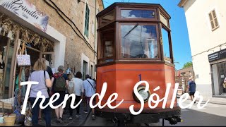 Tren de Sóller - historical train from Palma de Mallorca to Sóller in Mallorca, Spain & Tram to Port