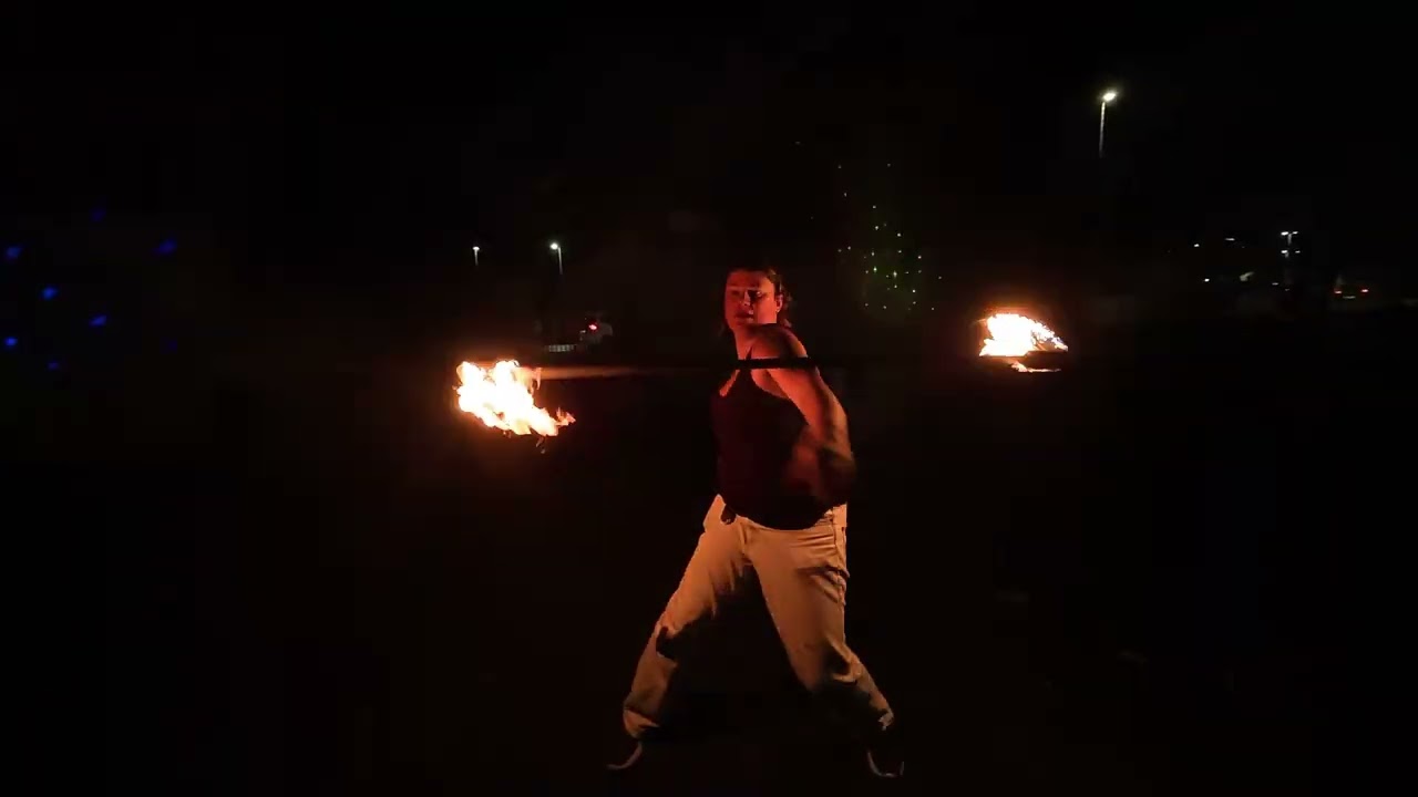 Southern Fire Performer! Awesome Burn Off! Shows off skills! 💞