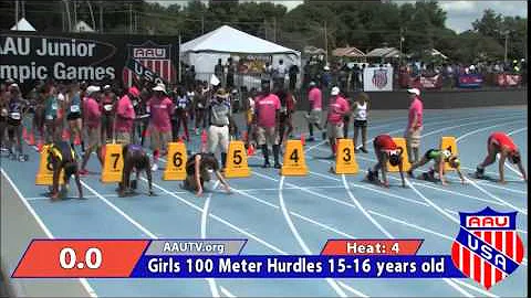 Natalie Windels -- 100m Hurdles at 2014 Junior Oly...