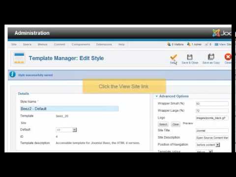 How to customize the default template in Joomla 2.5