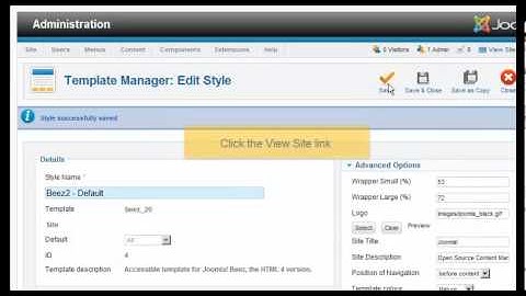 How to customize the default template in Joomla 2.5
