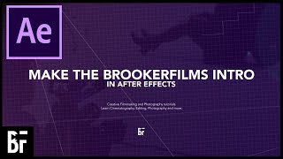 How To Make The Brooker Films Intro - After Effects