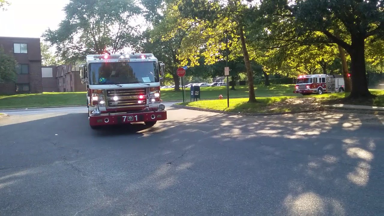 Engine 71 Engine 7 truck 741 responding to possible apartment fire ...