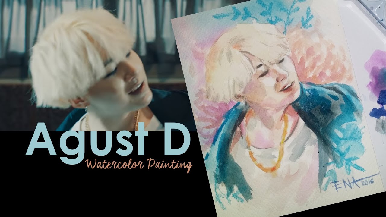 Agust D BTS Suga Speed Painting YouTube