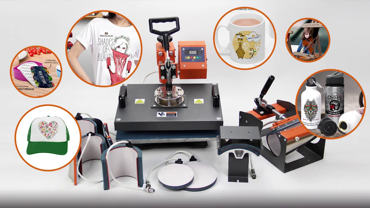 How to use Mecolour 8 in 1 Multifunctional Heat Press Machine? 