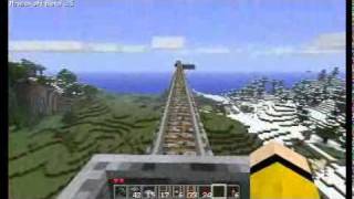 Minecraft 1.5 - Simple Minecart Station with Powered Rail