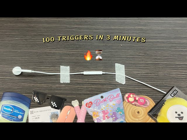 ASMR 100 TRIGGERS in 3 MINUTES (Lo-Fi)