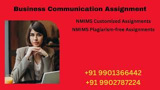 NMIMS Solved Business Communication Assignment