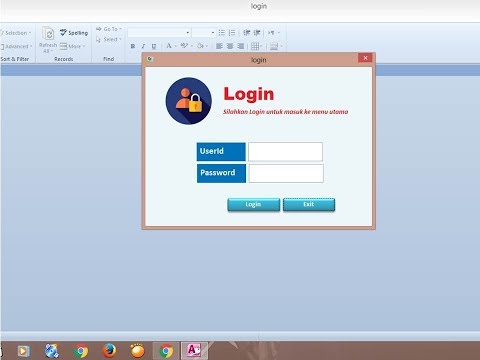 Membuat User login dan hak akses di Microsoft Access